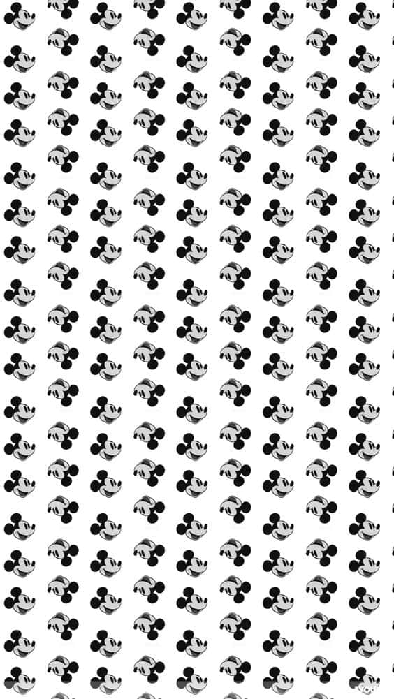 White Mickey Mouse And His Balloon