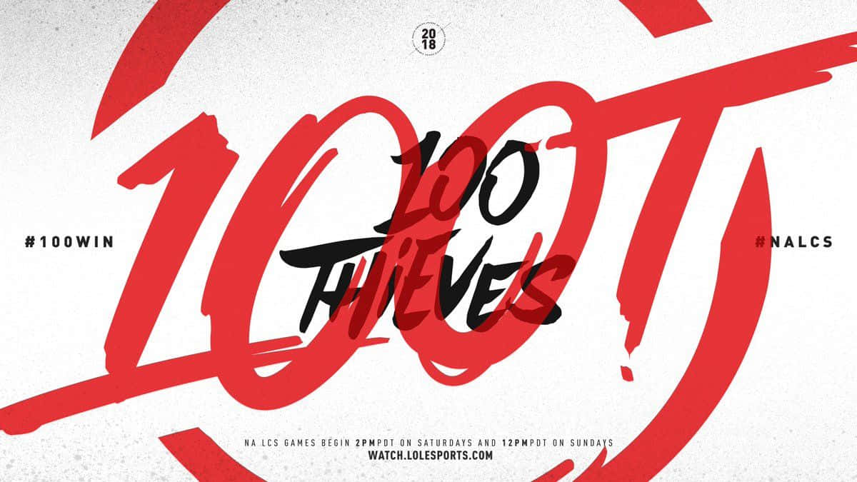 100 Thieves By Rihanna Wallpaper