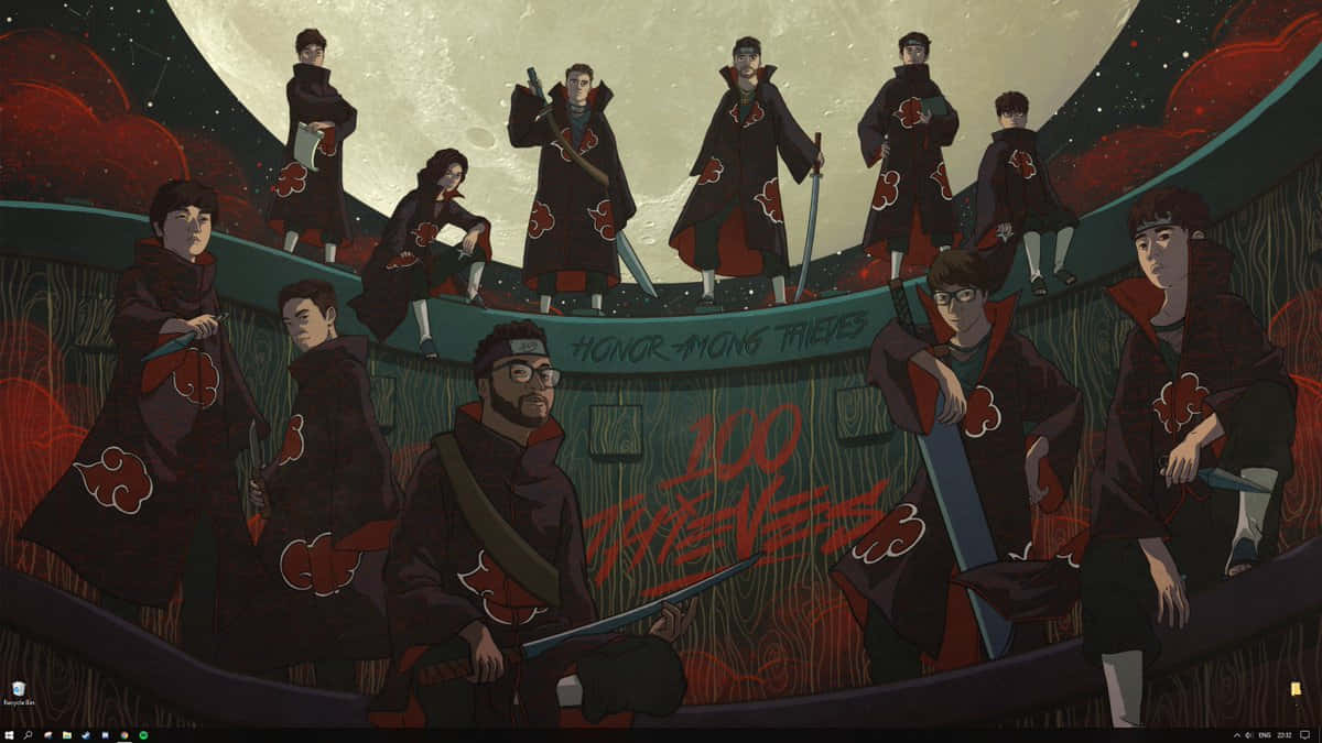 100 Thieves With The Akatsuki Wallpaper