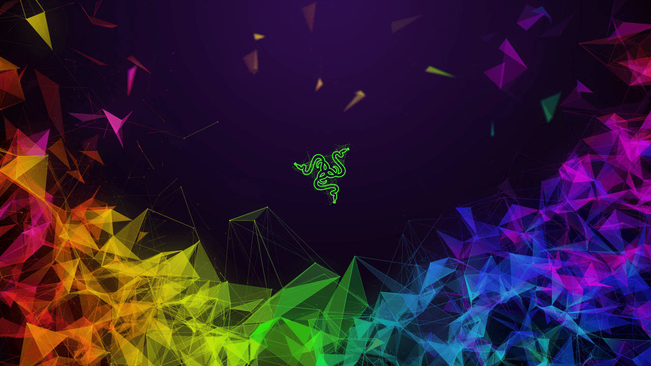 1280x720 Gaming With Rainbow Shards Wallpaper