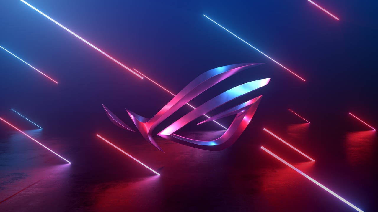 1280x720 Gaming With Rog Logo Wallpaper