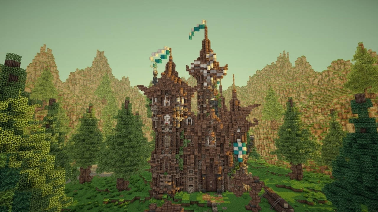 1280x720 Minecraft Castle Wallpaper