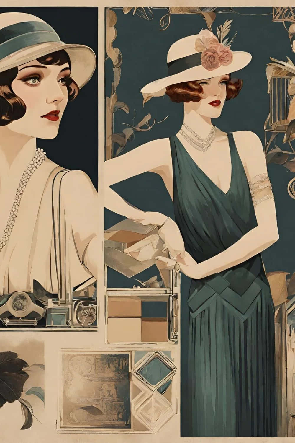 1920s Eleganceand Style Wallpaper