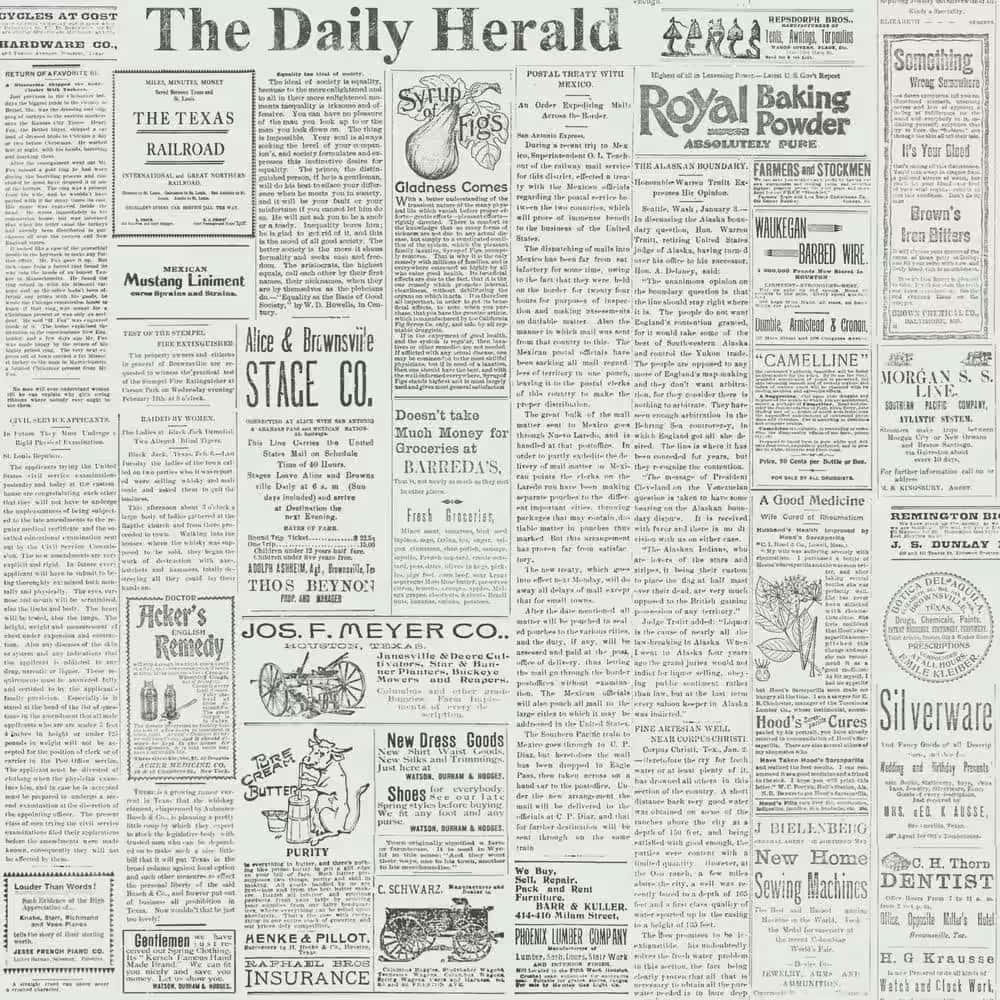1920s Newspaper Ads Wallpaper