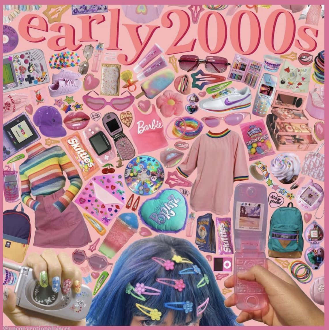 2000s Pink Girl Aesthetic Wallpaper