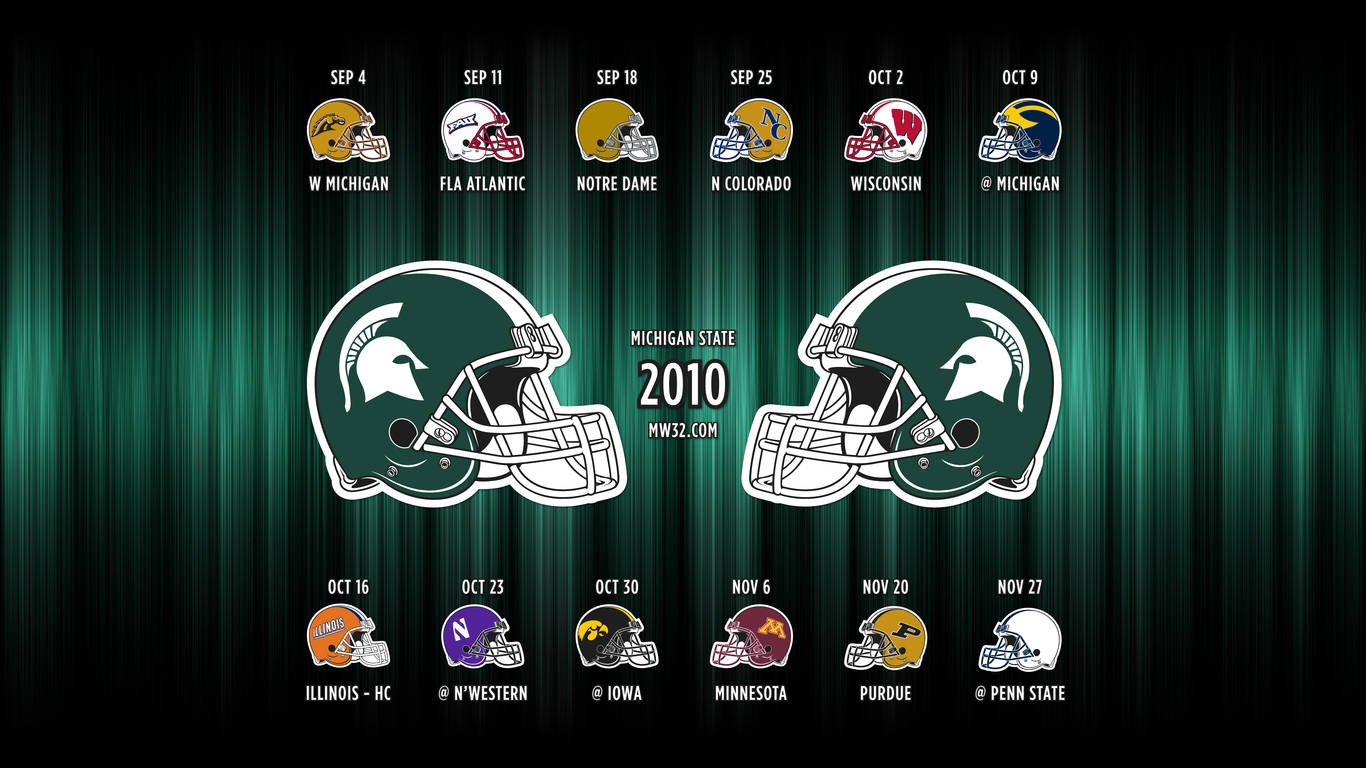 2010 Michigan State University Football Wallpaper