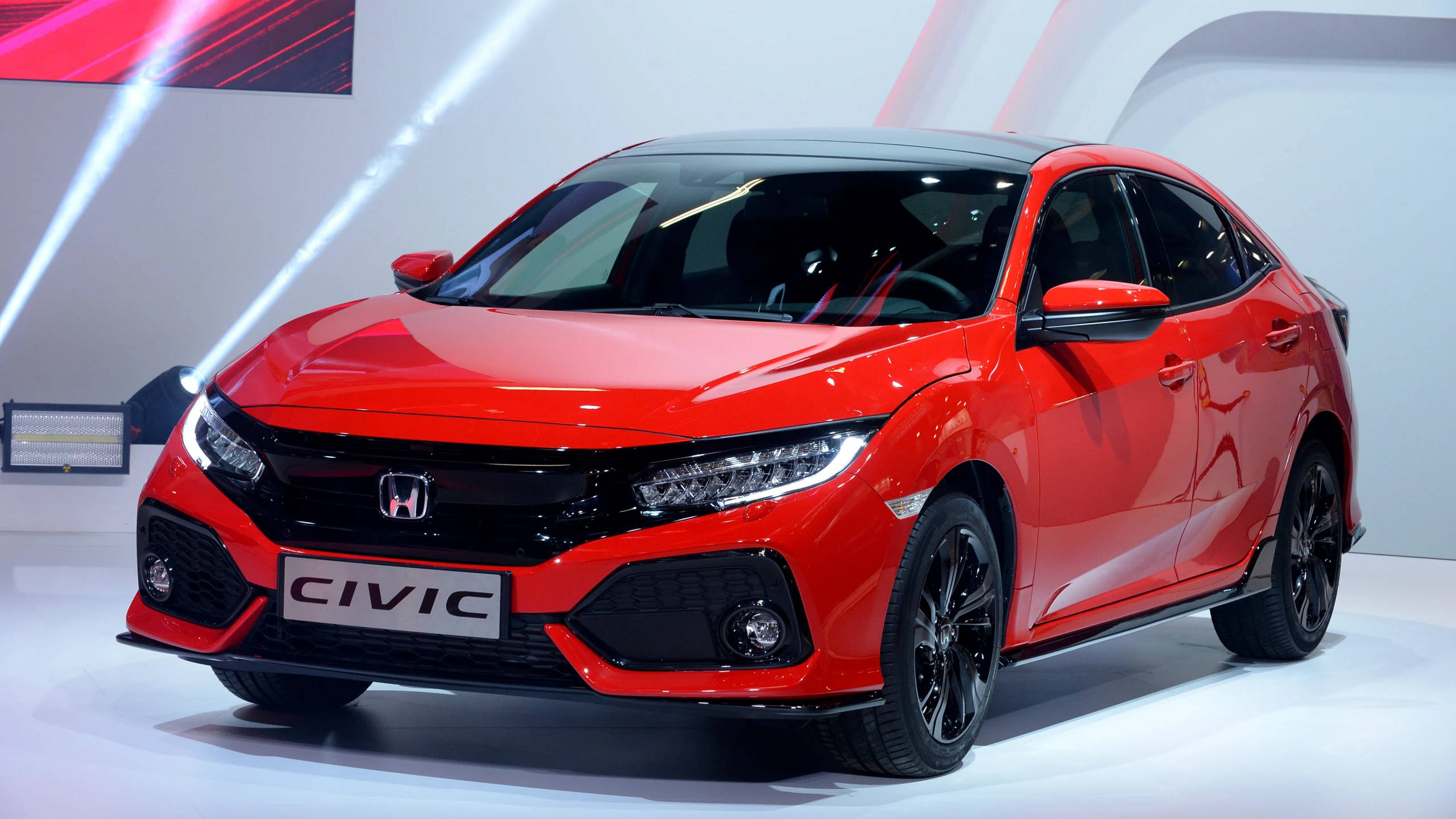 2560x1440 Car Red Honda Civic Wallpaper