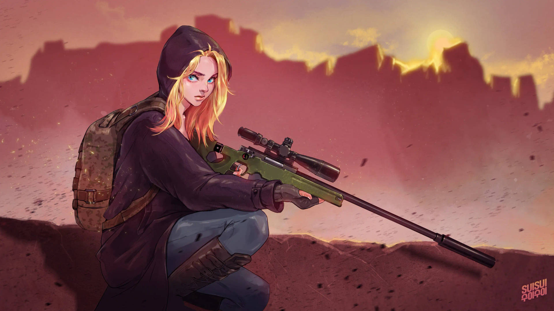 Download free 2560x1440 Pubg Anime Girl Wallpaper - MrWallpaper.com