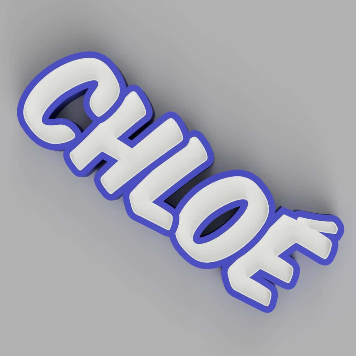 3 D Chloe Name Design Wallpaper