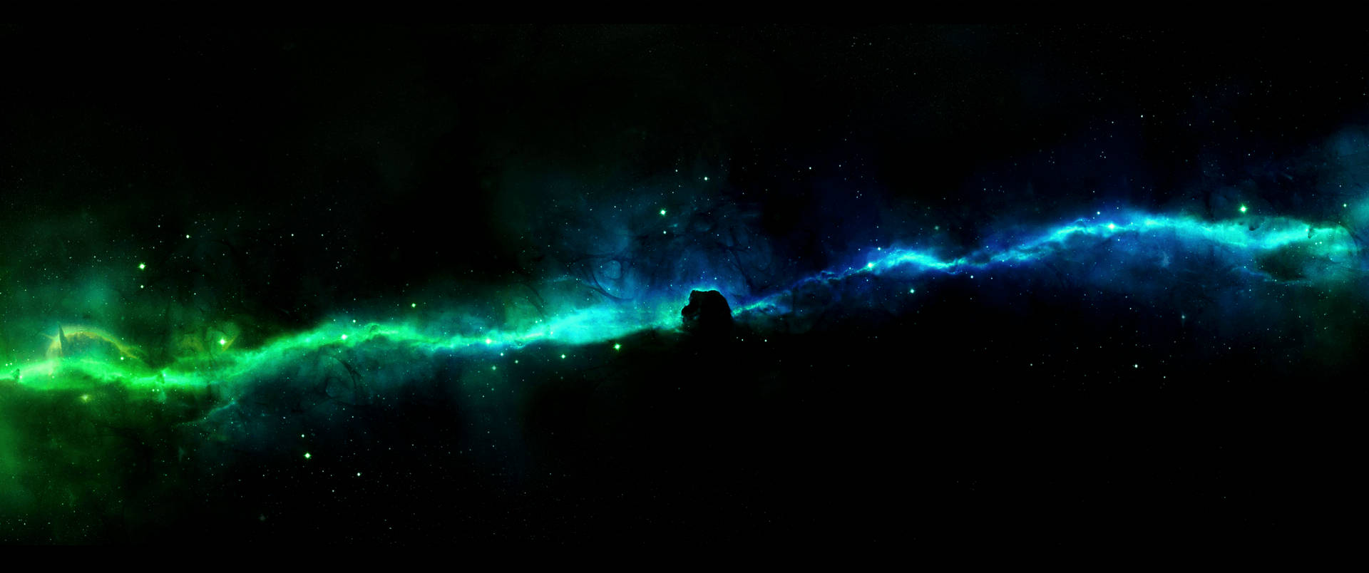 Download free 3440x1440 Minimalist Neon Nebula Wallpaper - MrWallpaper.com