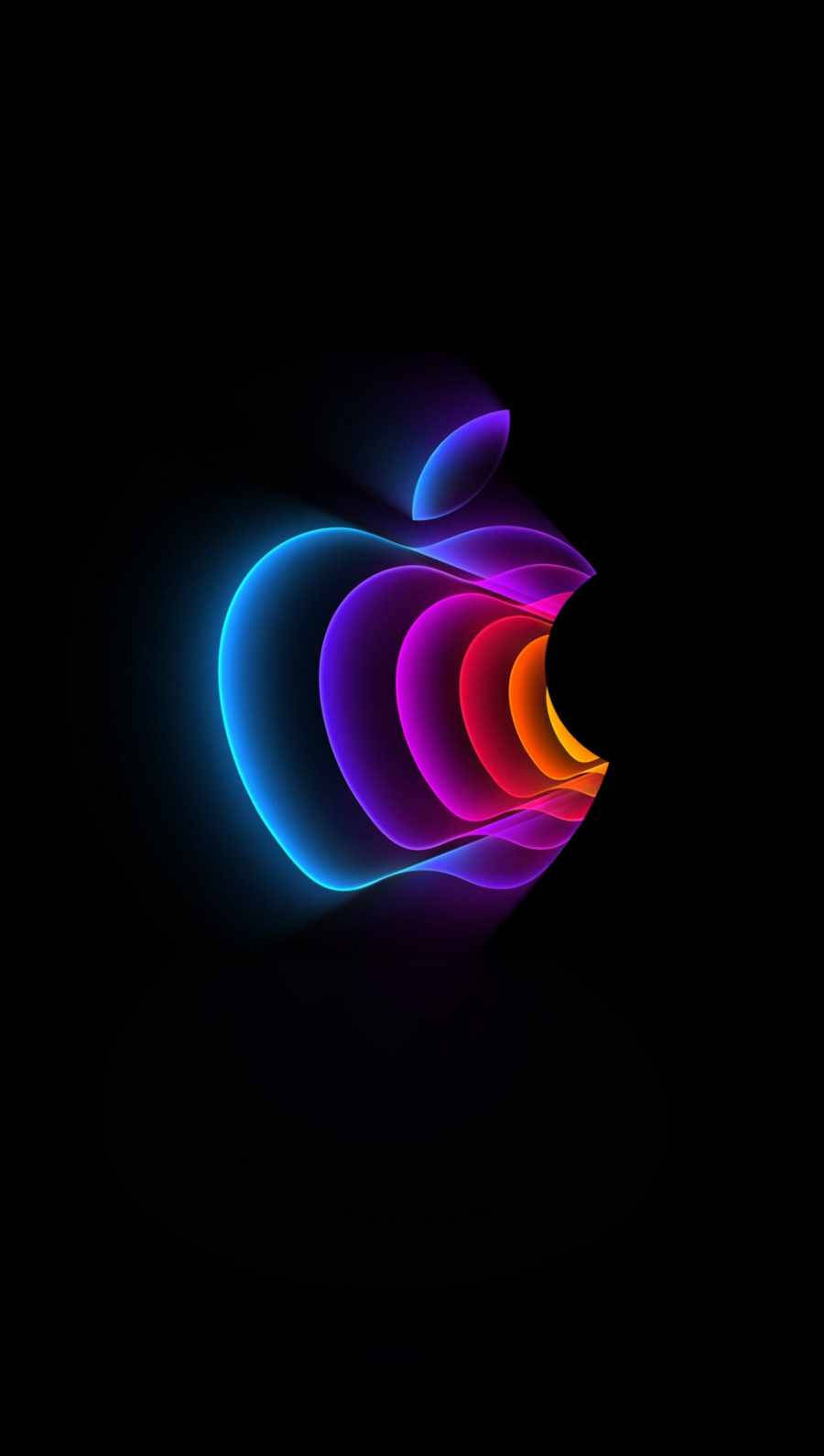 3d Apple Iphone Logo Color Play Wallpaper