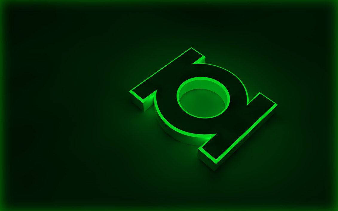 3d Green Lantern Logo Wallpaper