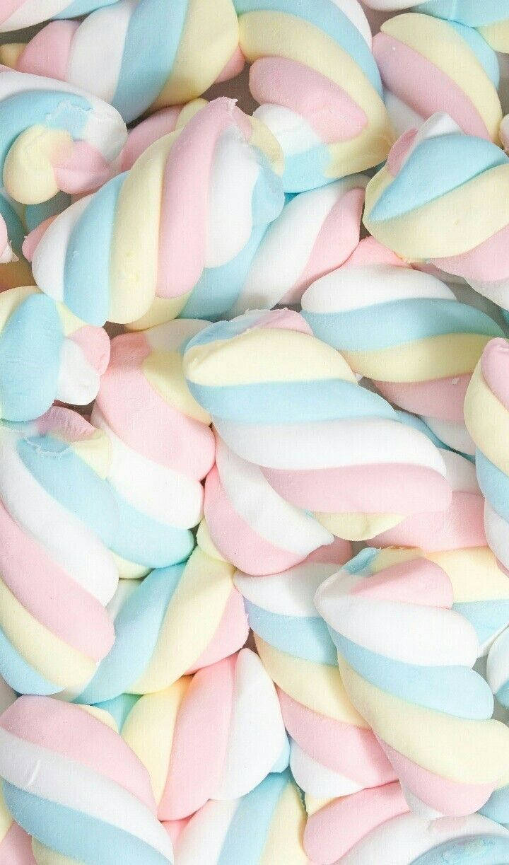 3d Marshmallow Twist Tablet Wallpaper