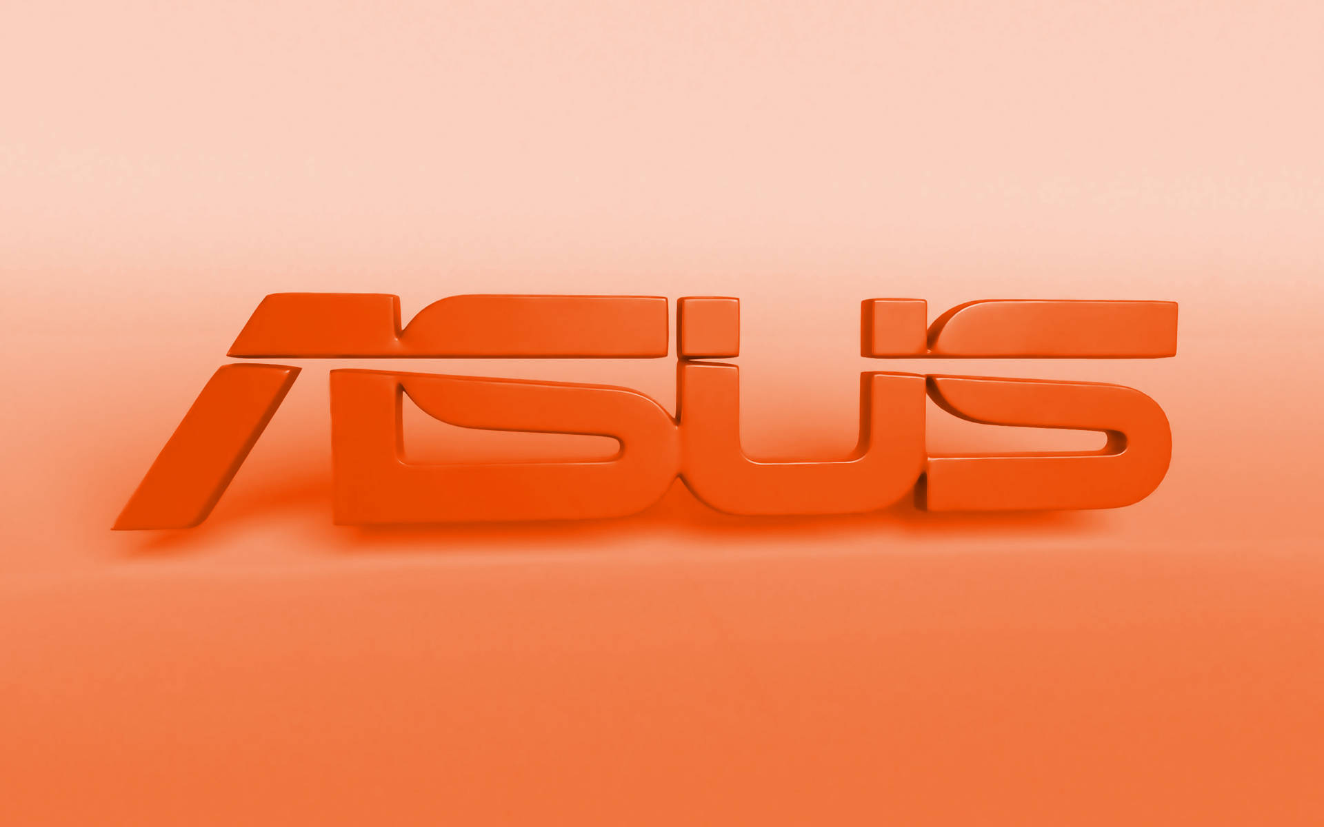 3d Orange Asus Logo Wallpaper