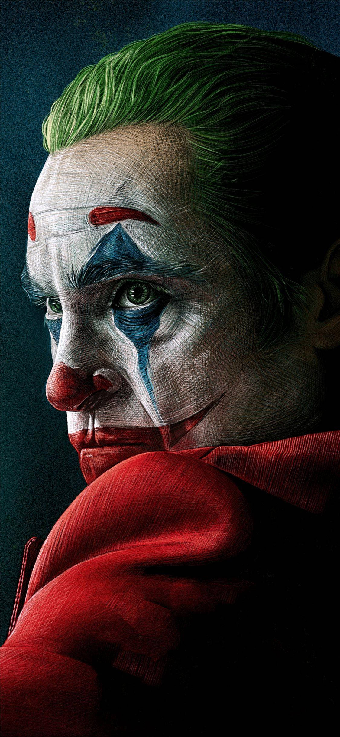 3d Rendered Image Of Joker On Iphone Wallpaper