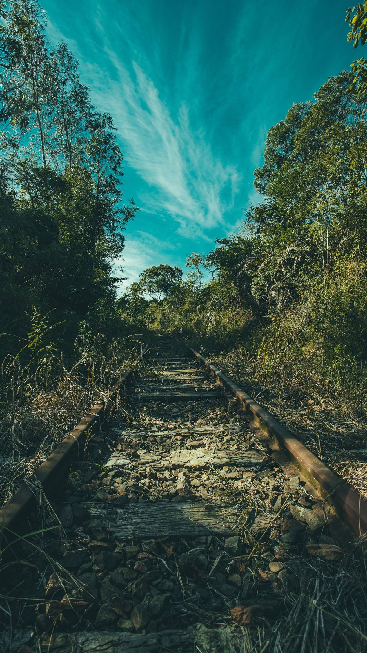 4k Android Old Train Rail Wallpaper