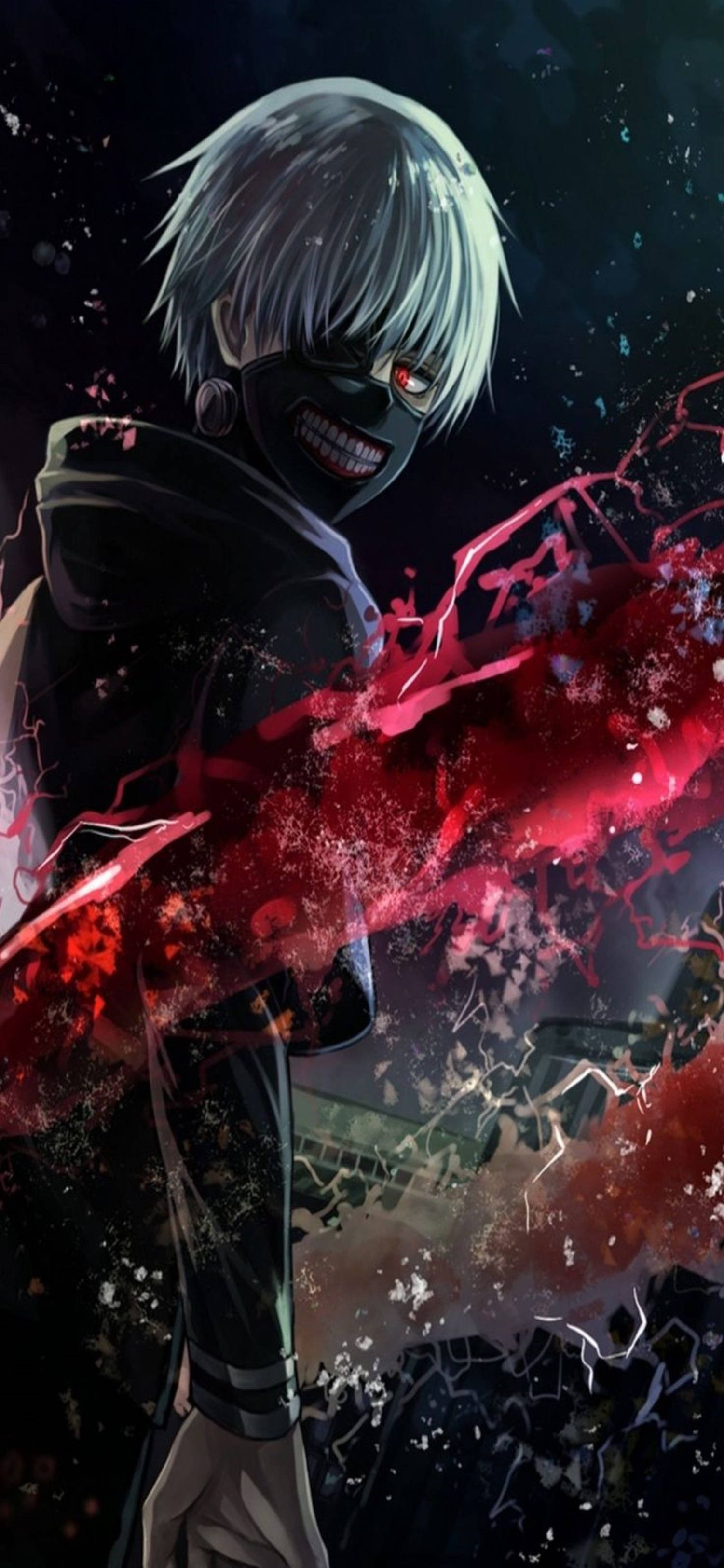 4k Anime Iphone Tokyo Ghoul Red Hand Wallpaper