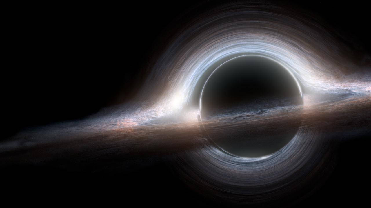 4k Black Hole White Event Horizon Wallpaper