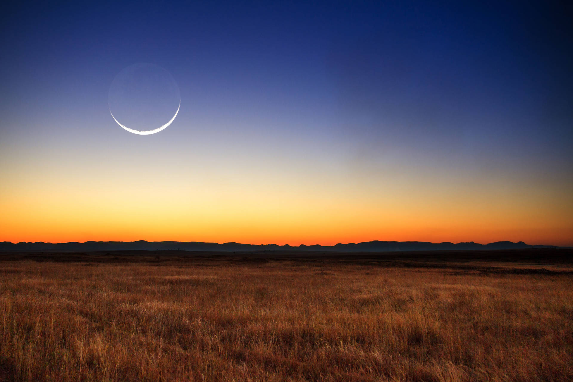 4k Landscape Madagascar Moon Sunset Wallpaper