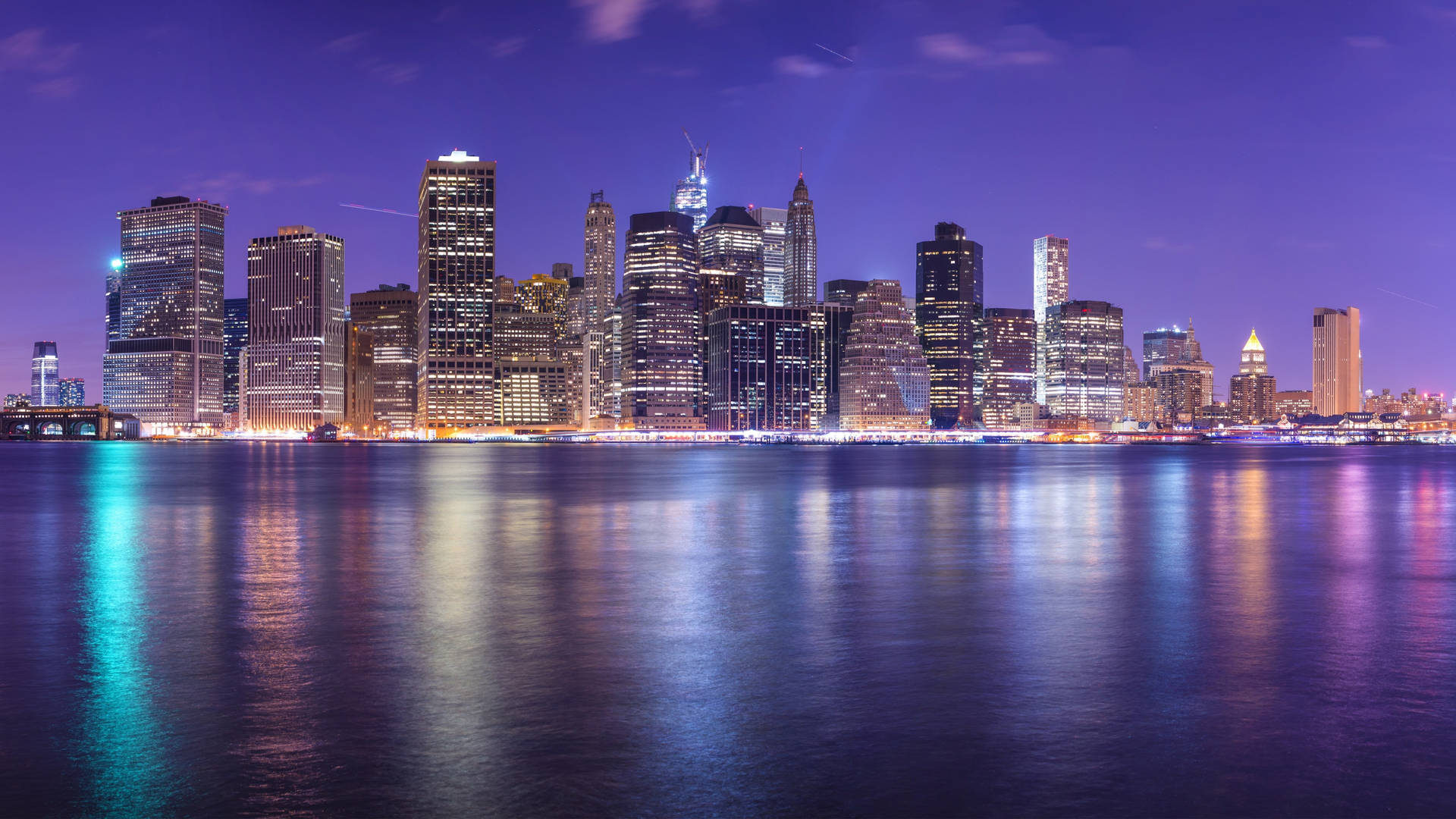 4k New York City Under Blue Sky Wallpaper