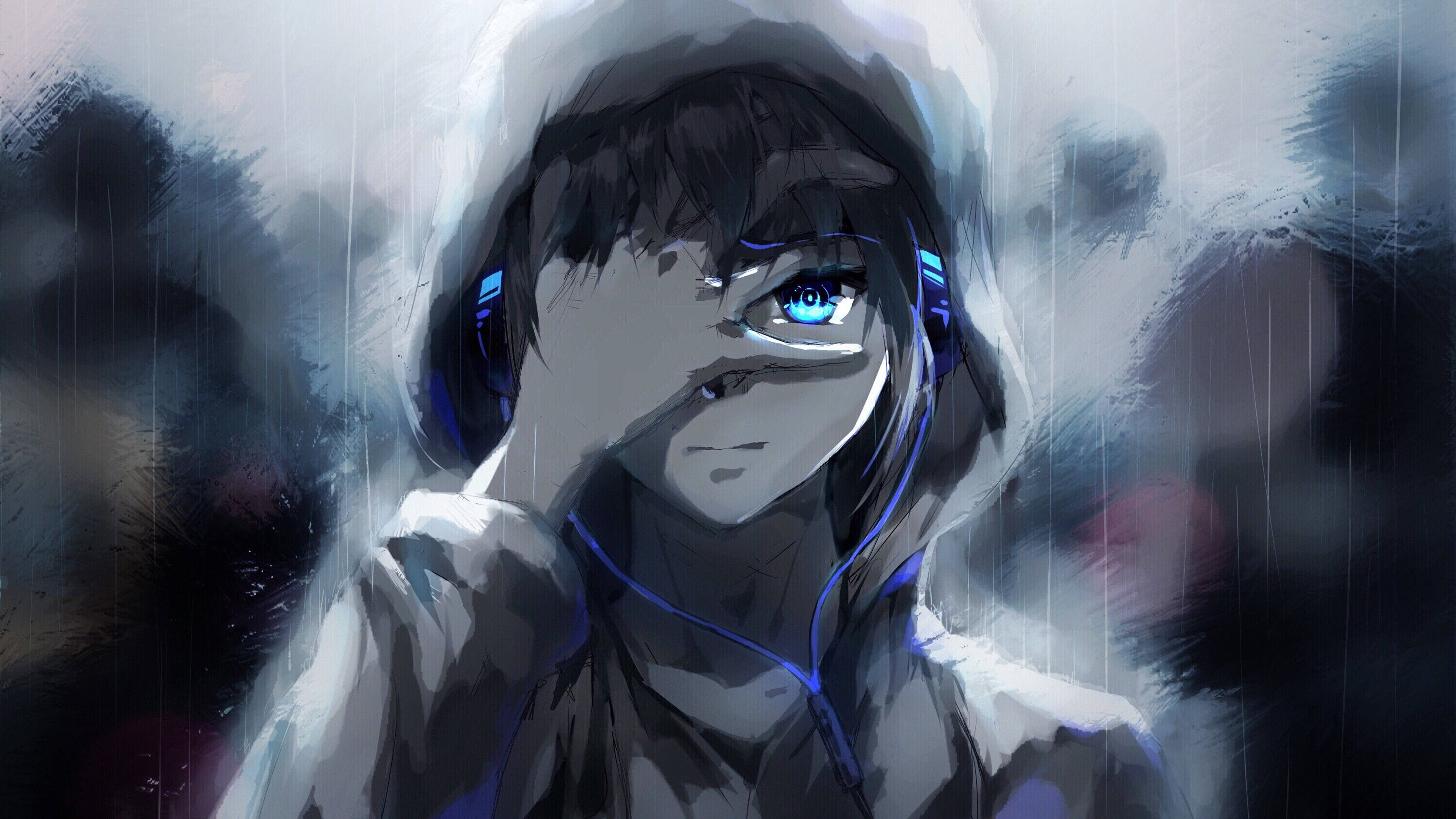 4k Pfp Anime Boy Hoodie Wallpaper