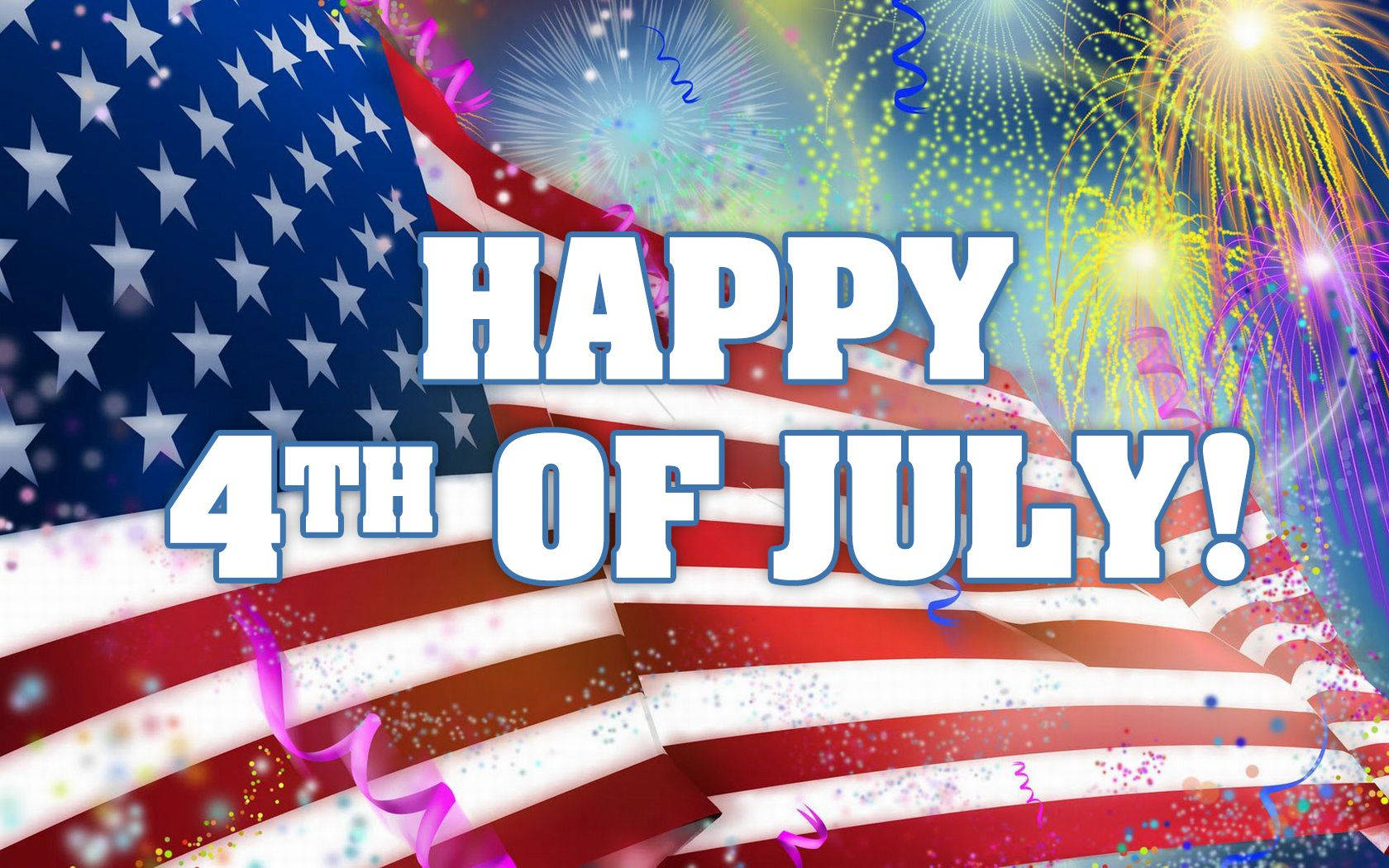 4th Of July Greeting Wallpaper
