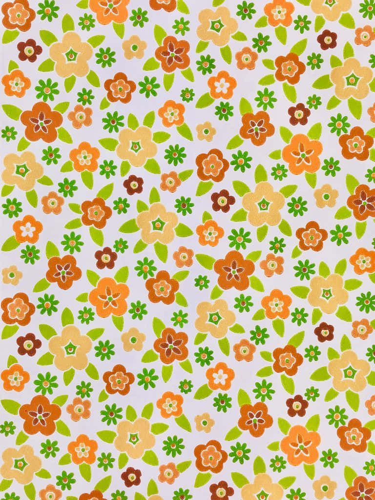 70s Floral Summer Flowers Wallpaper