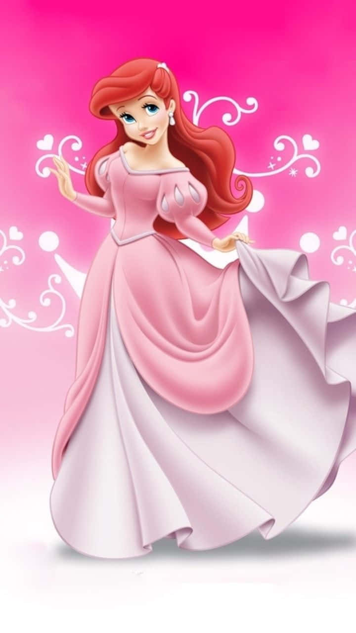 A Beautiful Cartoon Girl Looks Dreamily Into The Distance Wallpaper
