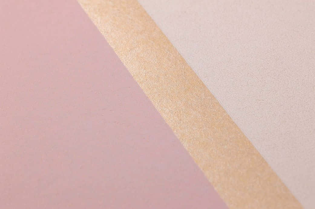 A Beautiful Golden And Light Pink Color Spectrum. Wallpaper
