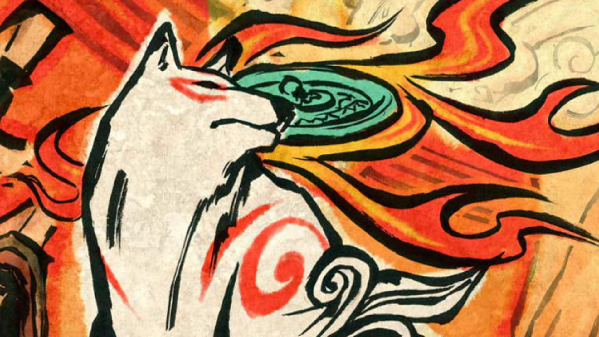 A Beautiful Recreation Of The Classic Game Okami Hd Wallpaper