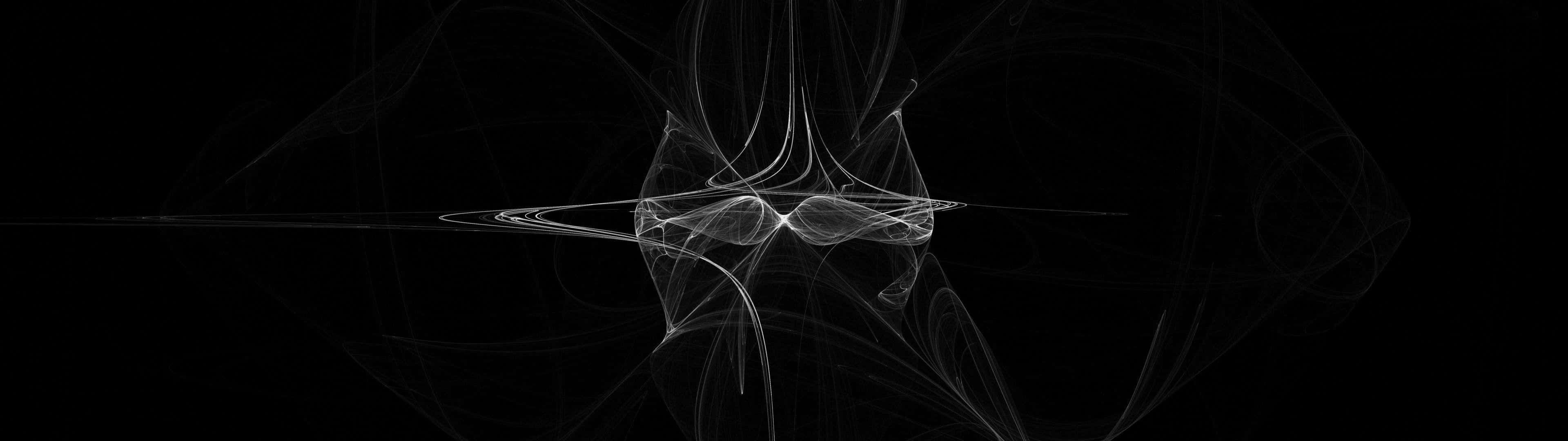 A Black And White Image Of A Spiral Wallpaper
