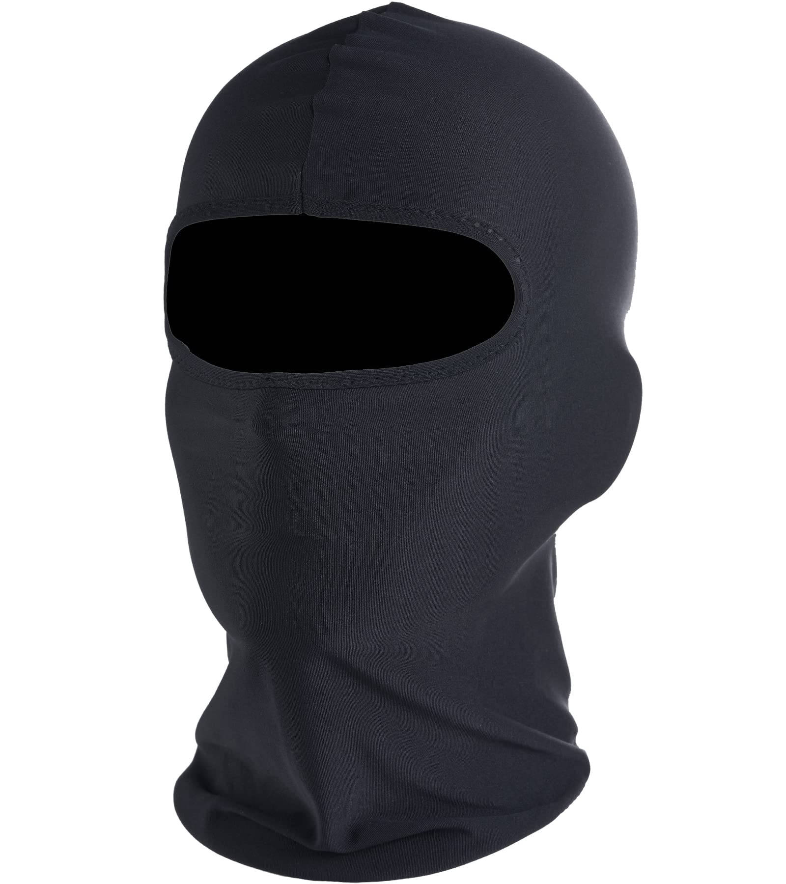 A Black Balaclava With A Black Face Mask Wallpaper