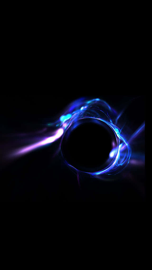 A Blue Led Light Is Blinding The Dark Depths Wallpaper