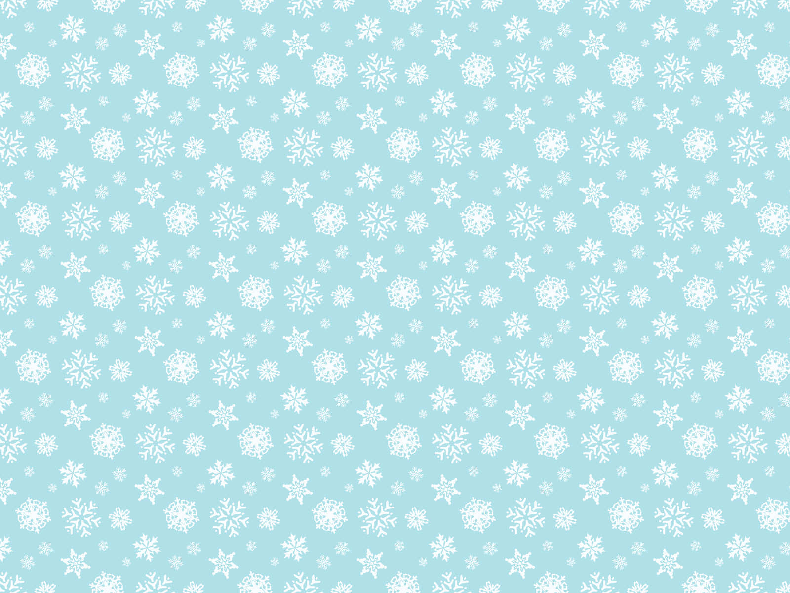 A Blue Snowflake Pattern With White Snowflakes Wallpaper