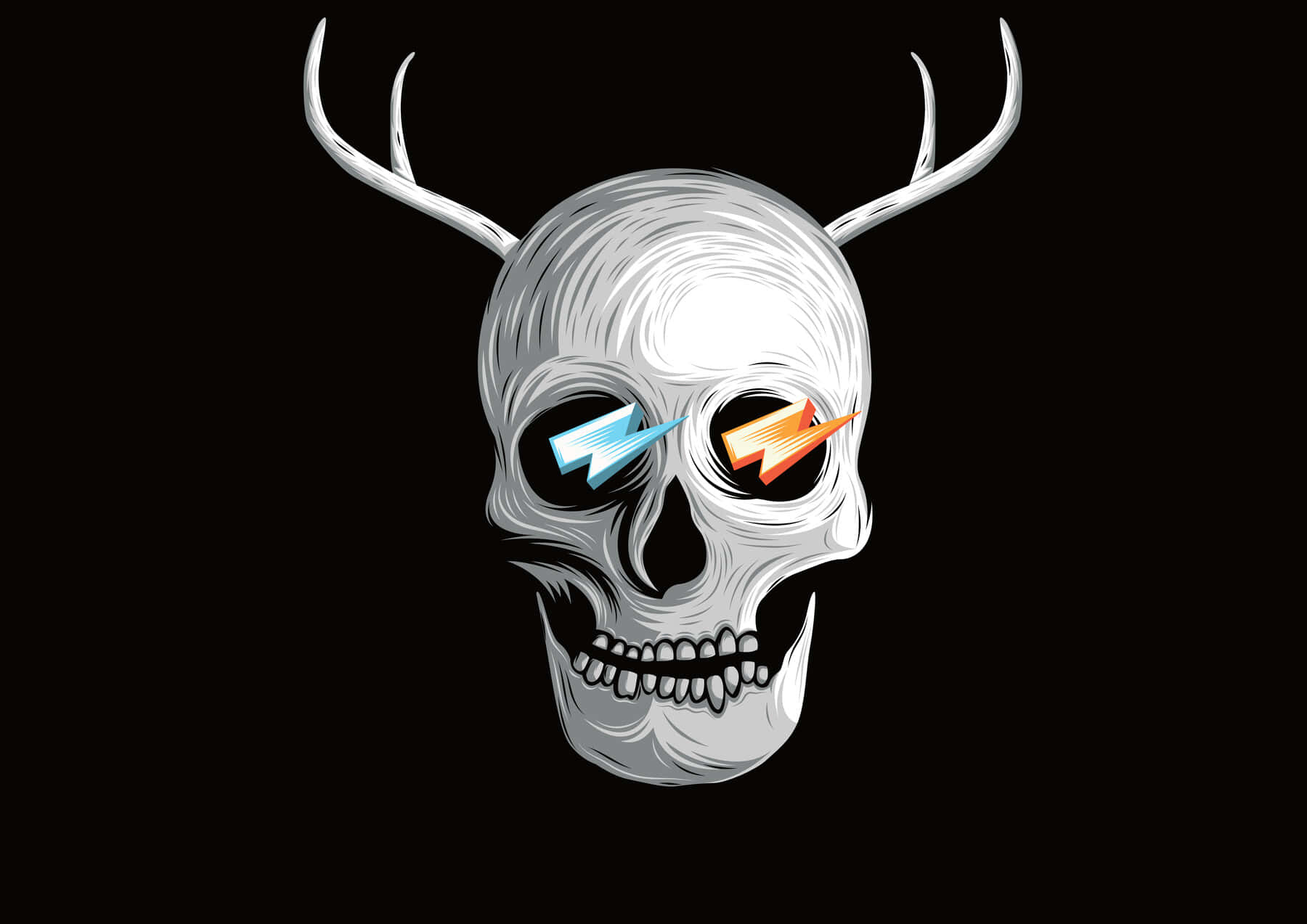A Bull Skull Fell In Love With The Wild Wallpaper