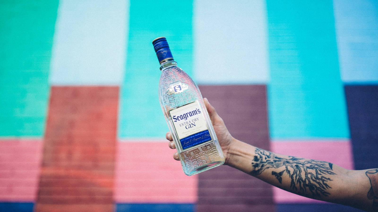 A Celebratory Toast With Seagram's Finest Tequila And Gin Wallpaper