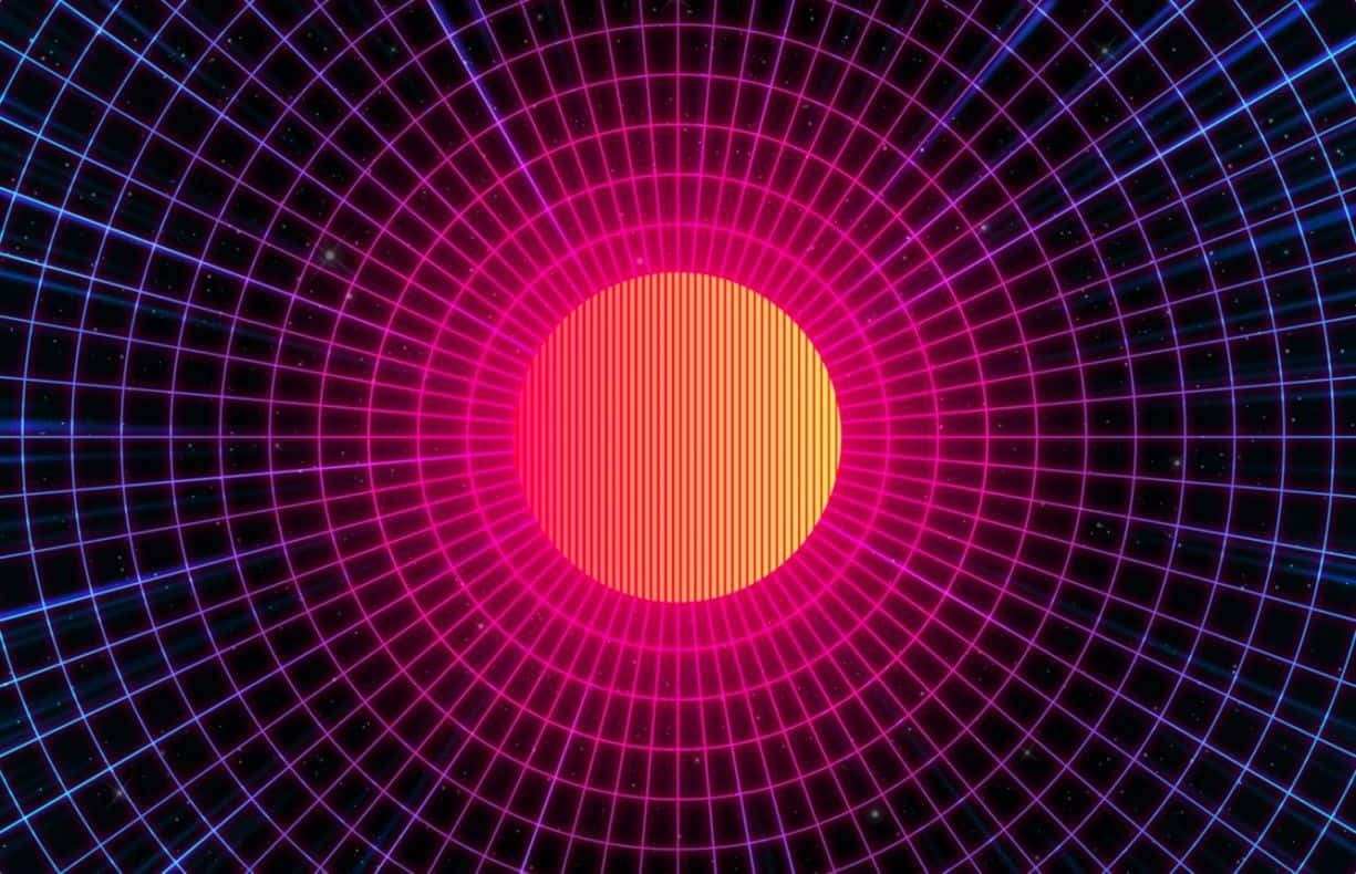 A Circular Image Of A Glowing Ball Wallpaper