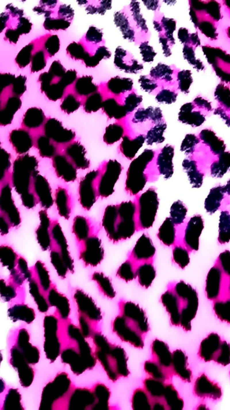 A Classic Pink Leopard Print Wallpaper Wallpaper