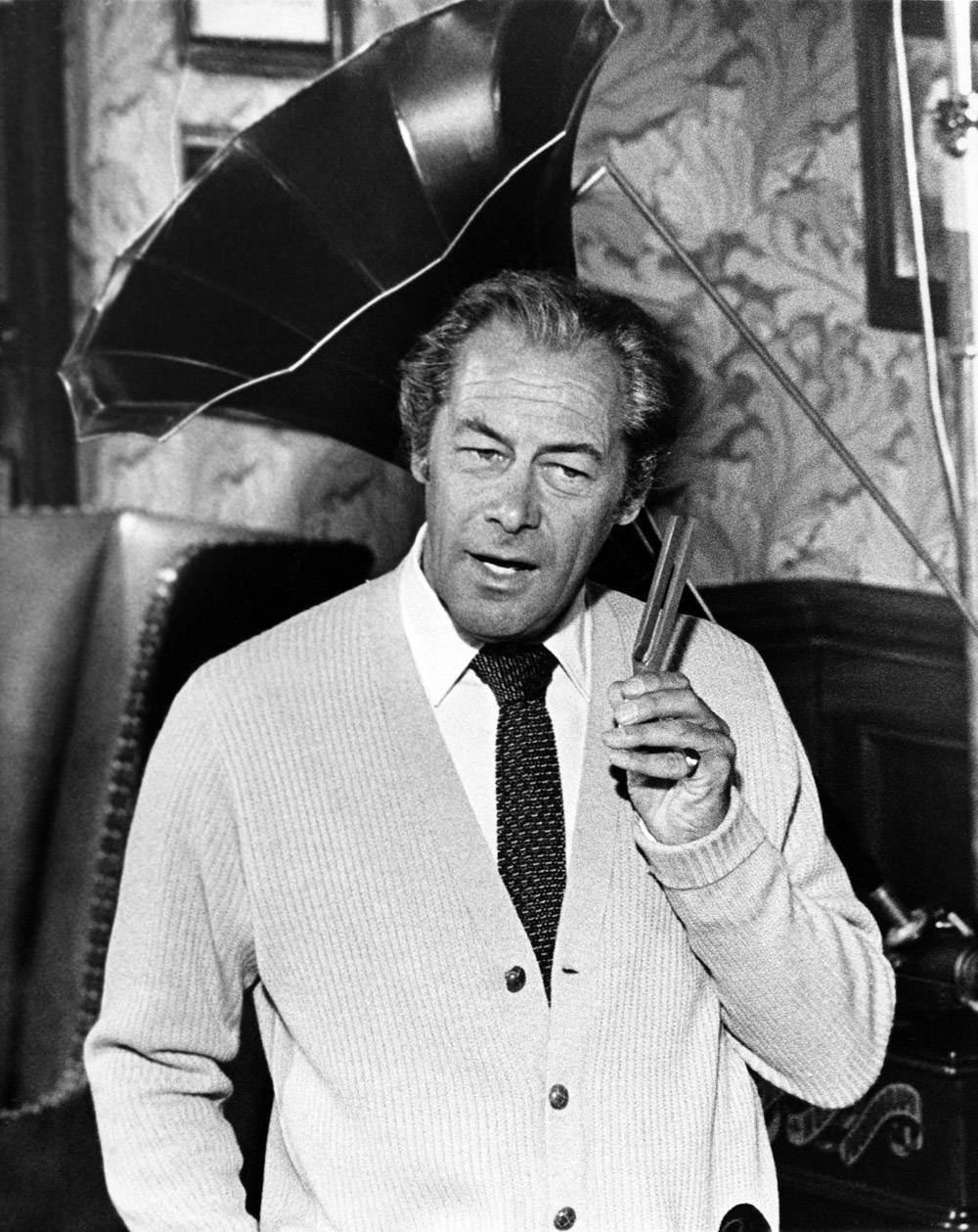 A Classic Shot Of Rex Harrison As Professor Henry Higgins Wallpaper