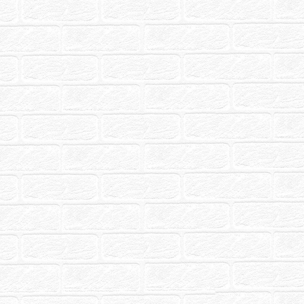A Classic White Brick Tiles Wall Wallpaper