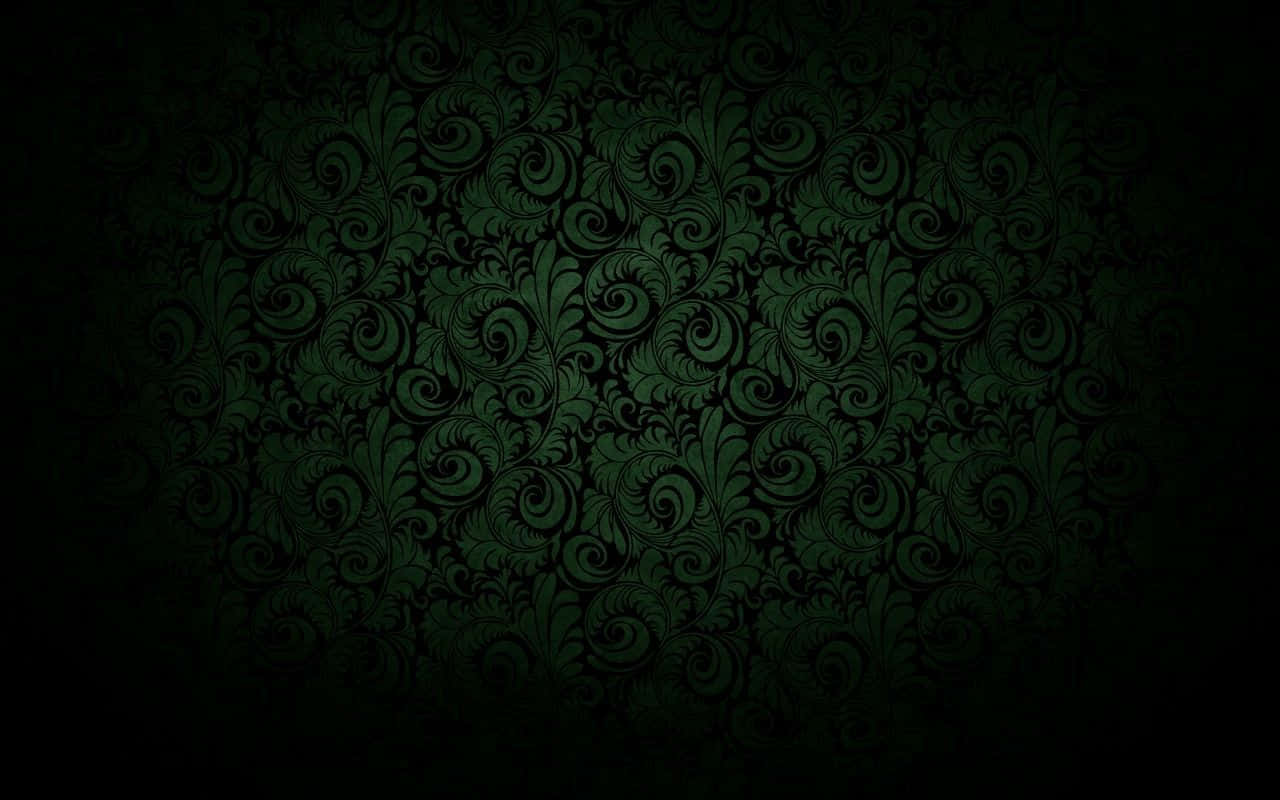 A Close-up Of Dark Green Grunge Wallpaper