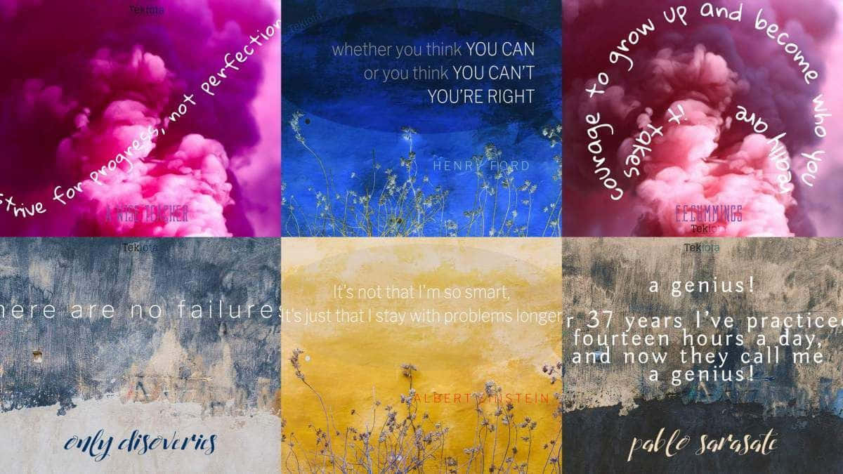 A Collage Of Different Colored Clouds With Different Words Wallpaper