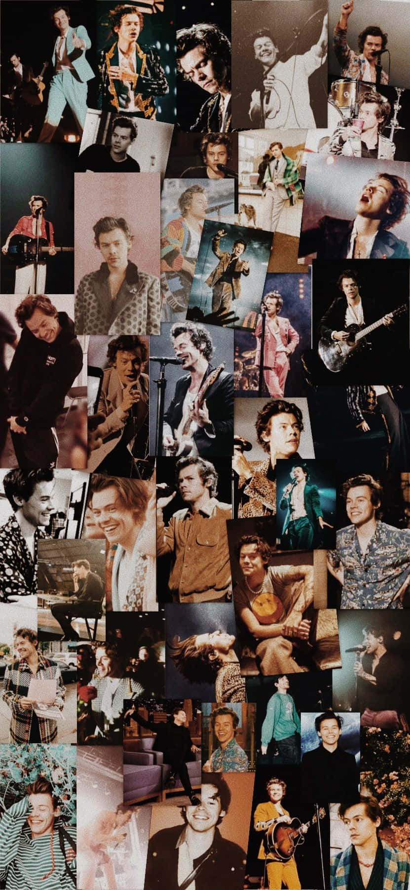 A Collage Of Harry Styles Wallpaper