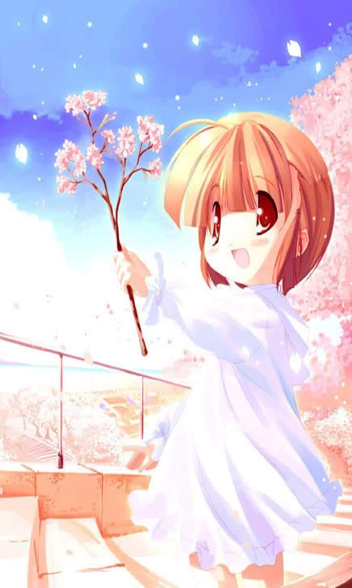 A Cute And Cute Baby Anime Character Wallpaper