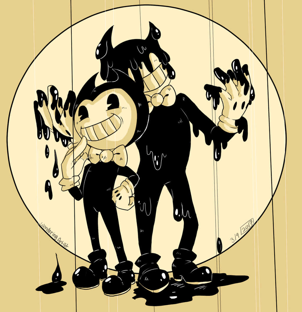 A Cute Cartoon Character Joey Drew From Bendy And The Ink Machine Wallpaper