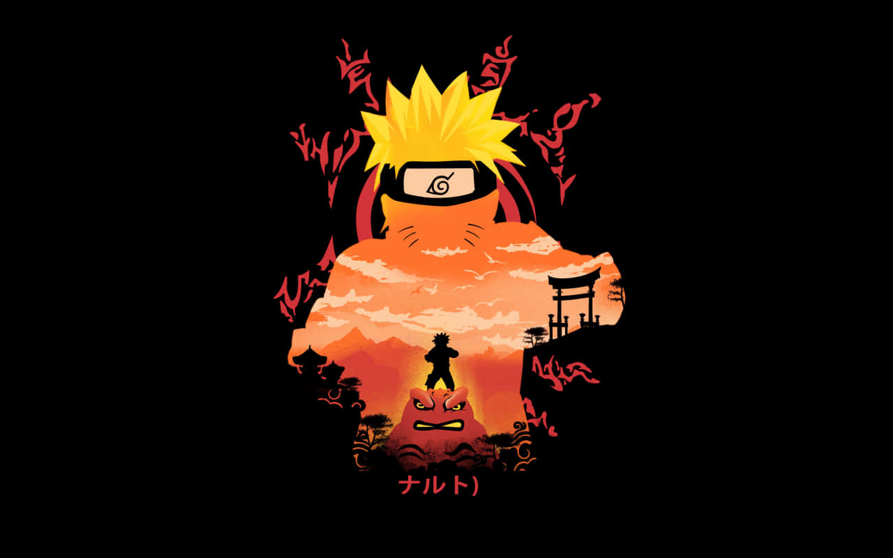 A Cute Chibi Version Of Naruto From The Popular Anime Series Wallpaper