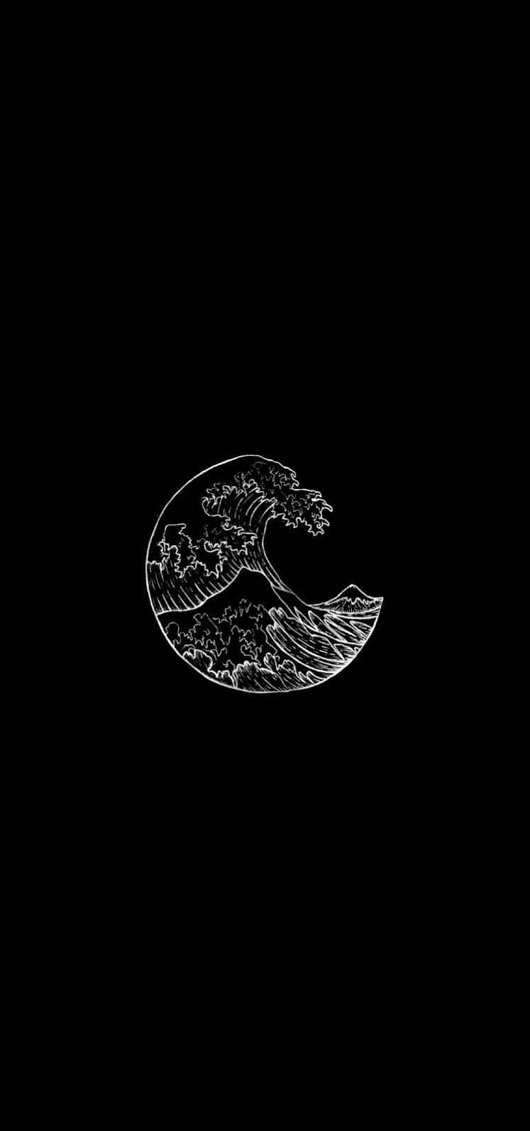 A Dark Japanese Iphone In The Night Wallpaper