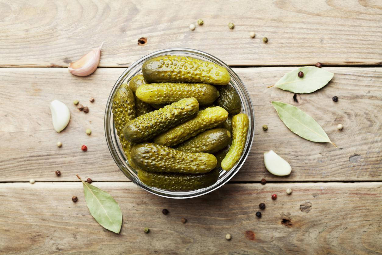 A Delicious Serving Of Spiced Pickles Wallpaper