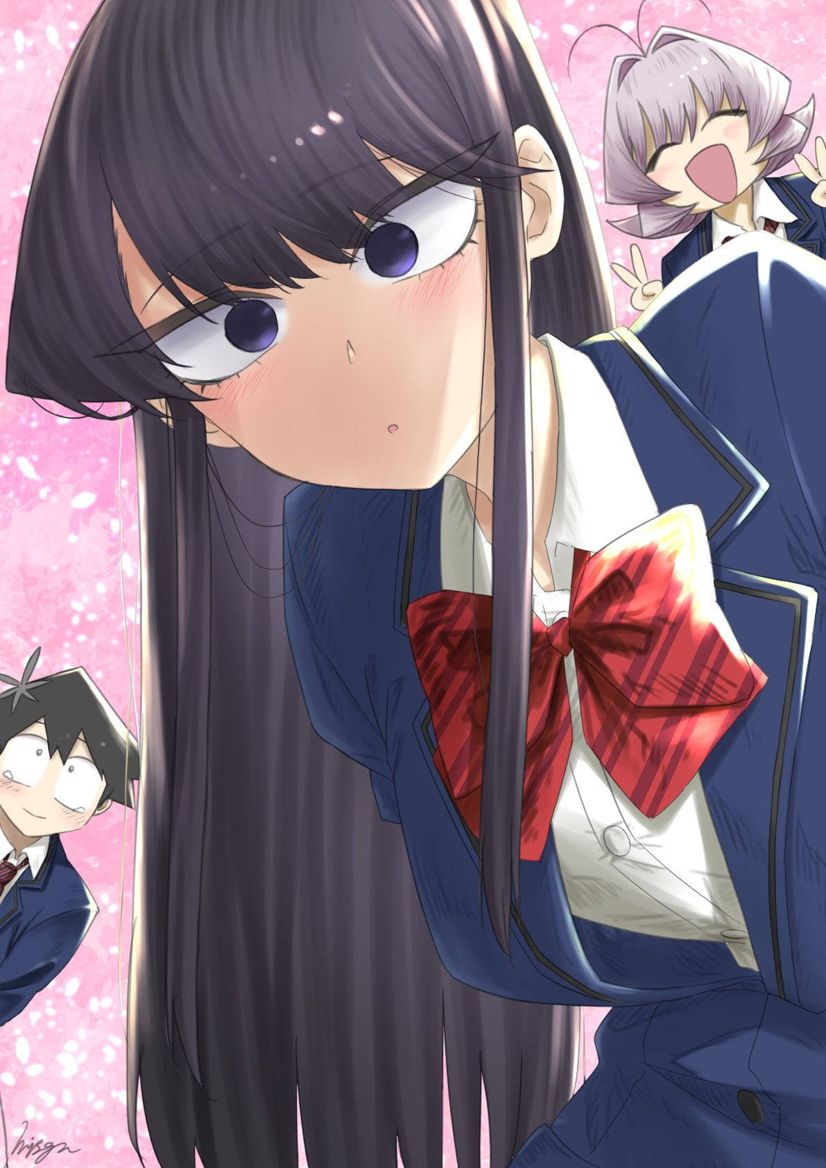 A Girl In A School Uniform Wallpaper