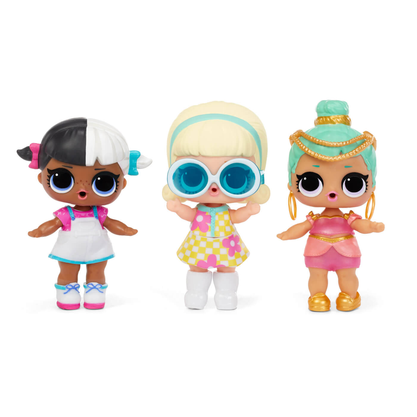 A Group Of Dolls With Sunglasses And Hair Wallpaper